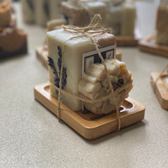 3 Soap Stack with Bamboo Dish